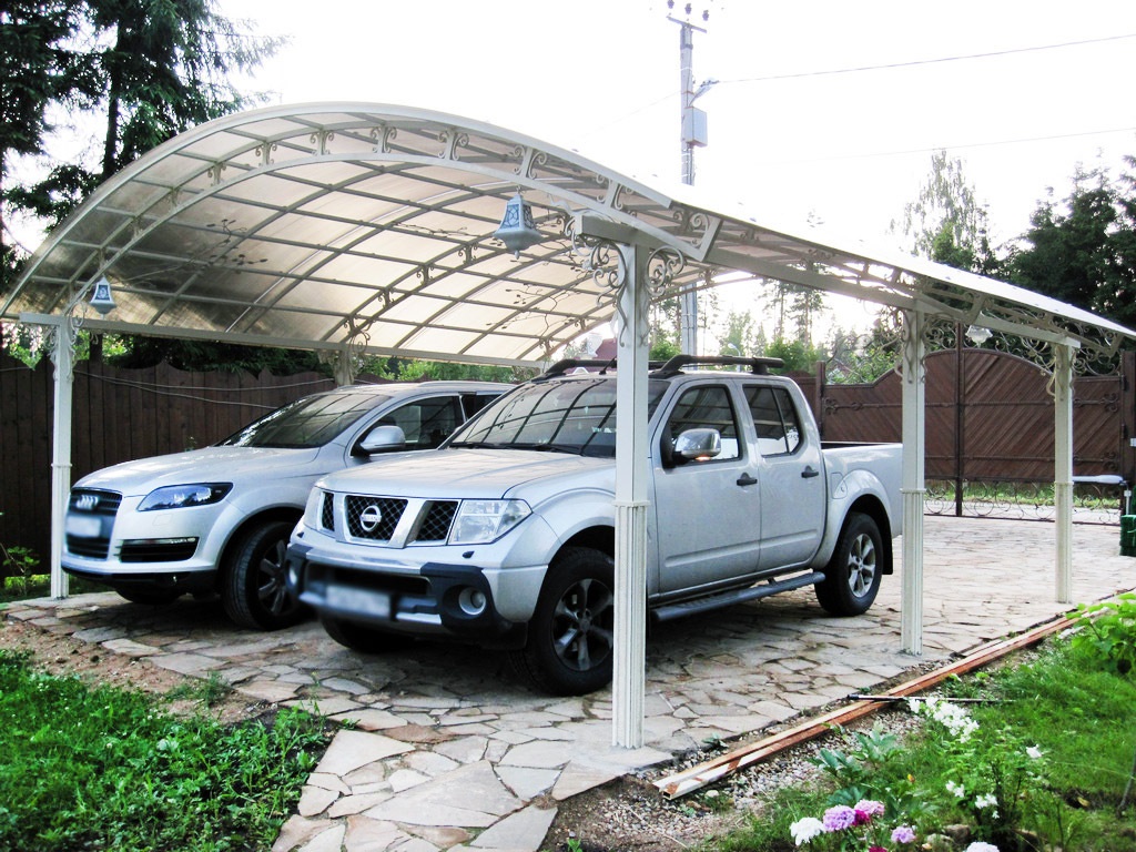 Навесы для двух автомобилей